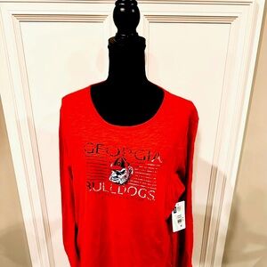 Georgia Bulldogs Ling Sleeve T Shirt